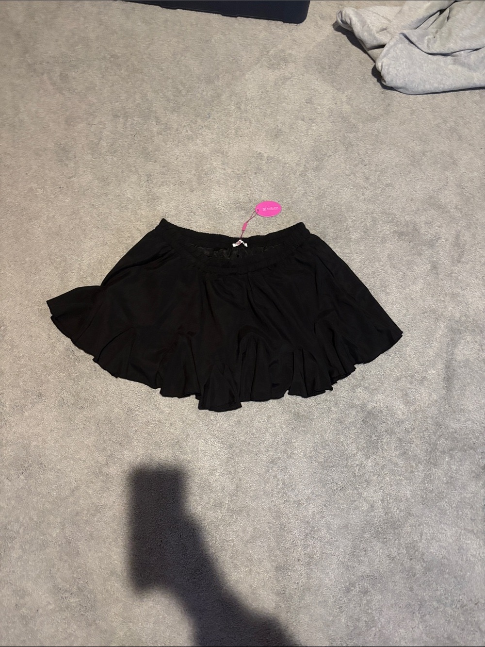 Black Ruffle Mini Skirt - Women's Flirty Skirt